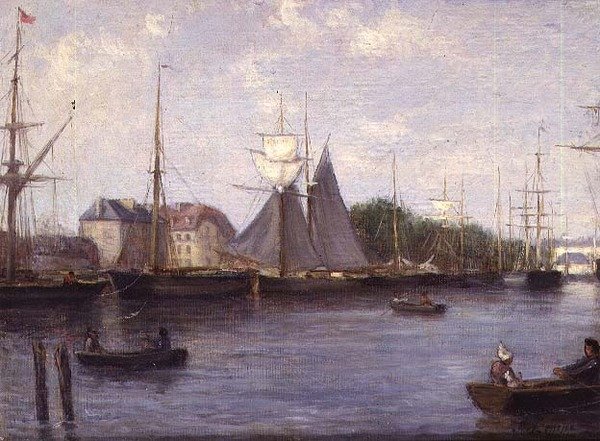 Utsikt over Caen av Stanislas Victor Edouard Lepine