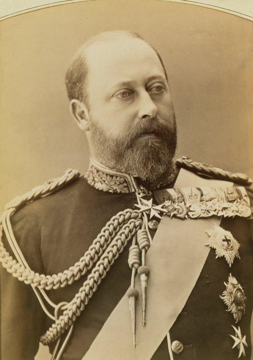 Kong Edward VII som prins av Wales (1841-1910), portrettfotografi av Stanislaus Walery