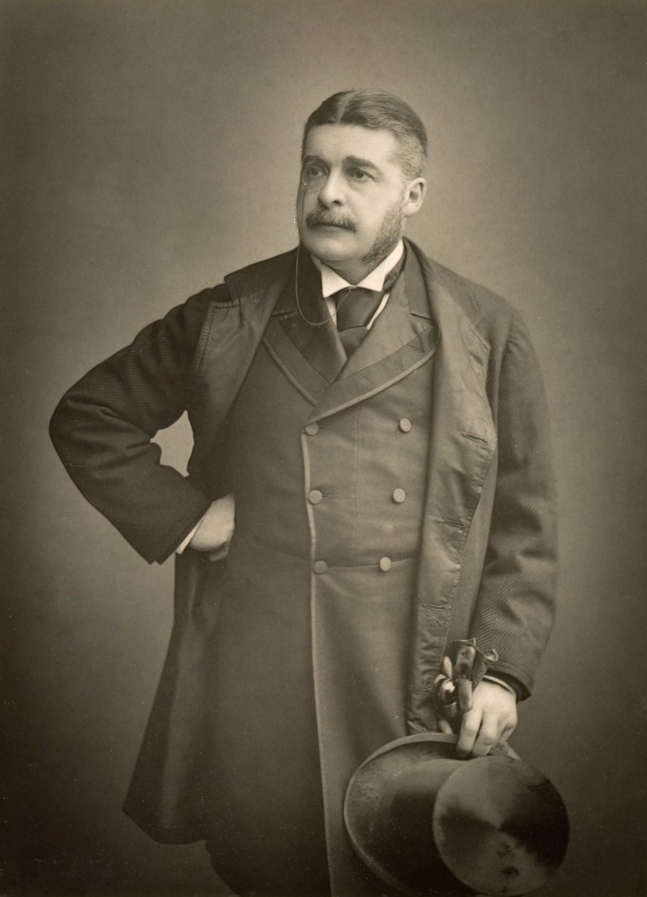 Sir Arthur Sullivan, komponist, portrettfotografi av Stanislaus Walery