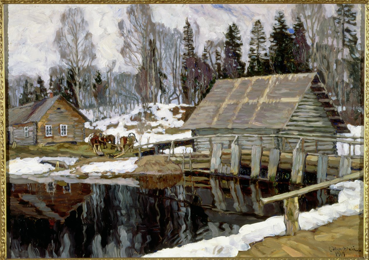Dammen, 1909 av Stanislav Julianovic Zukovskij