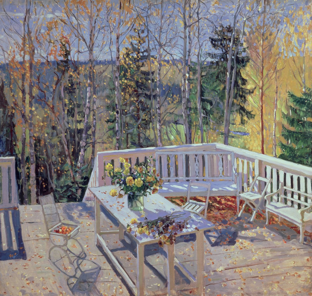 Øde terrasse, 1911 av Stanislav Schukovsky