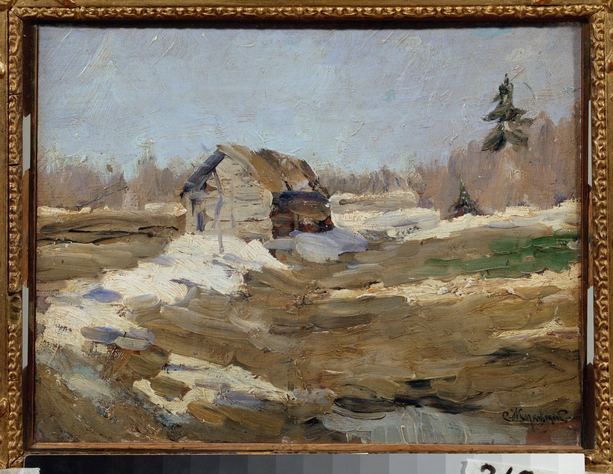 Vår (vår) - Maleri av Stanislav Yulianovich Zhukovsky (Zhukovsky) (1873-1944), olje på lerret av Stanislav Joulianovitch Joukovski