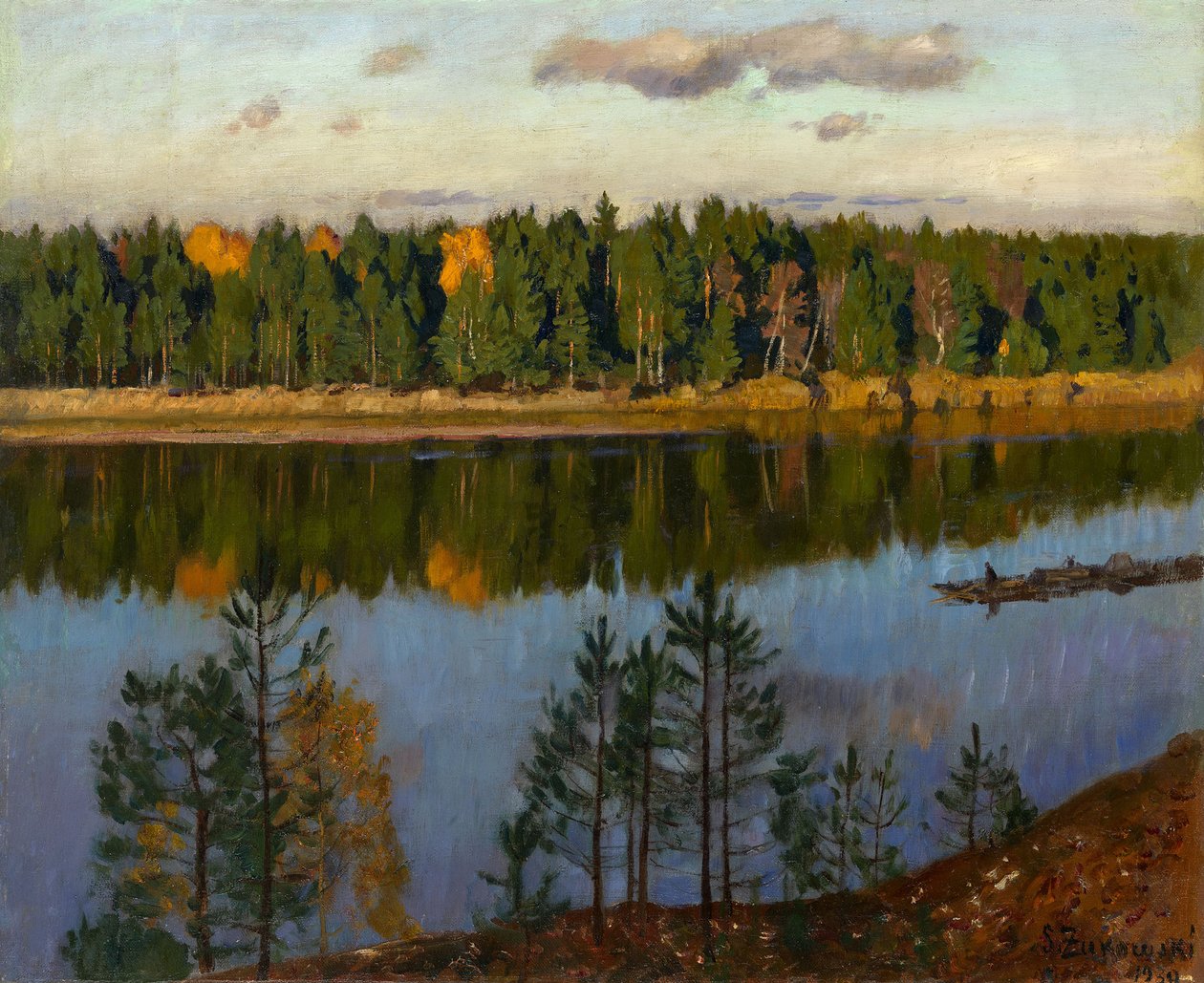 Høst, 1930 av Stanislav Julianovic Zukovskij