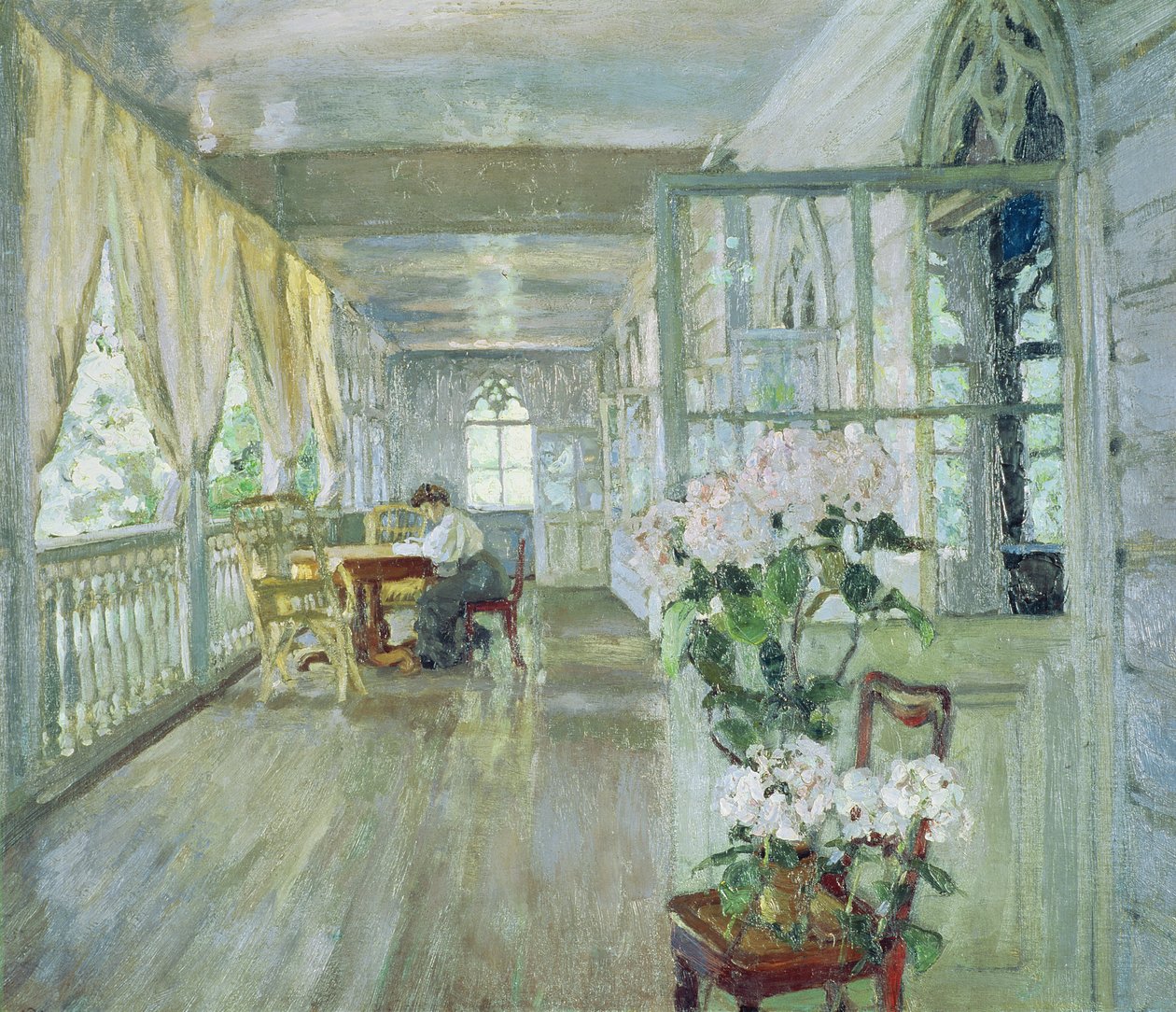 Herregårdsterrasse av Stanislav Julianovic Zukovskij
