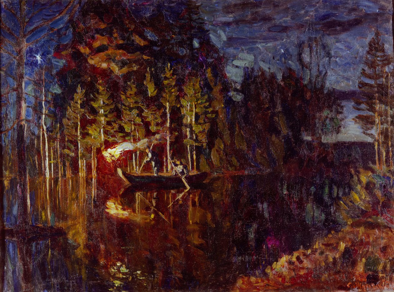 Nattspydfiske våren 1916 av Stanislav Julianovic Zukovskij