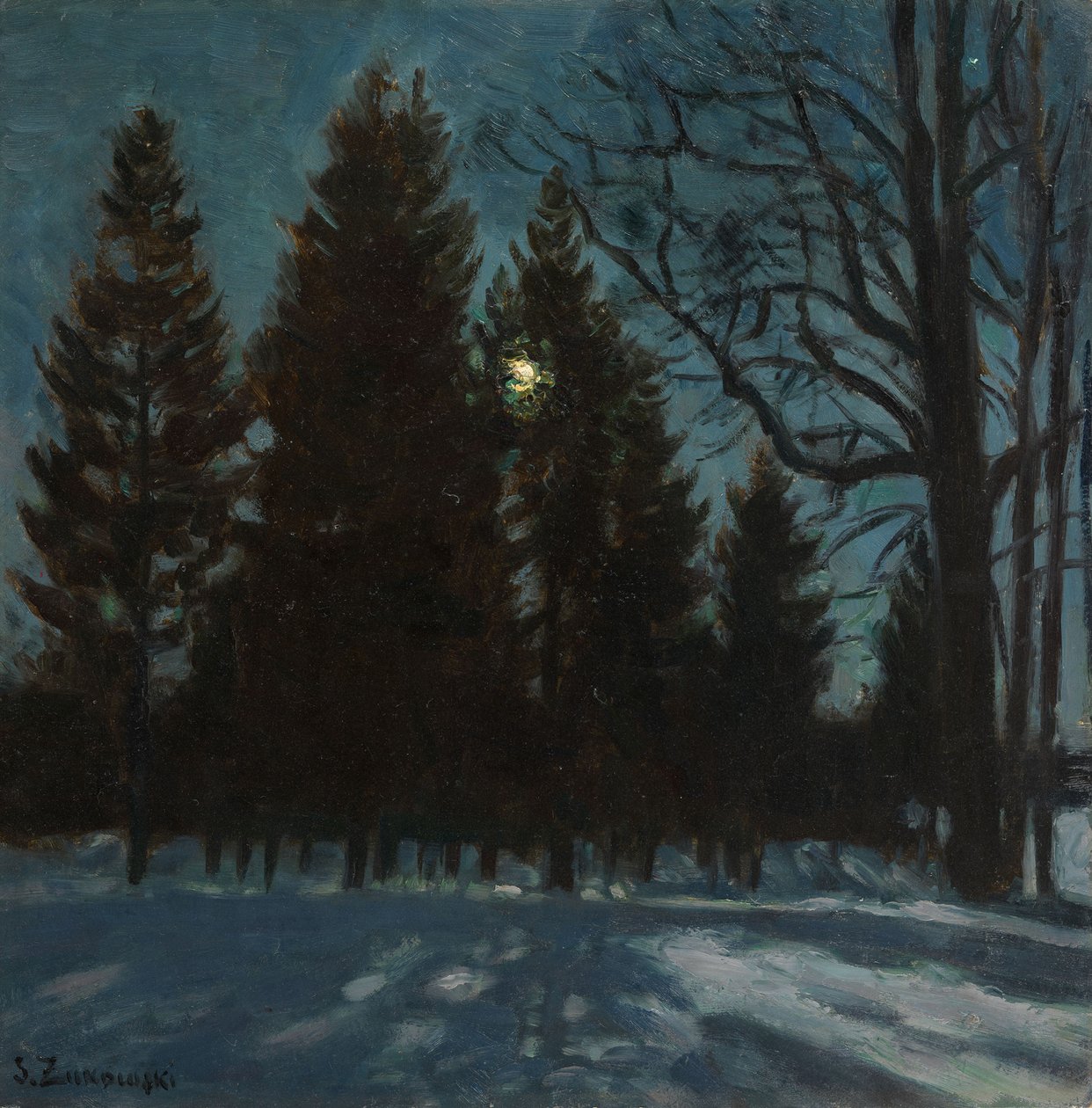 Vinternatt, 1931 av Stanislav Julianovic Zukovskij