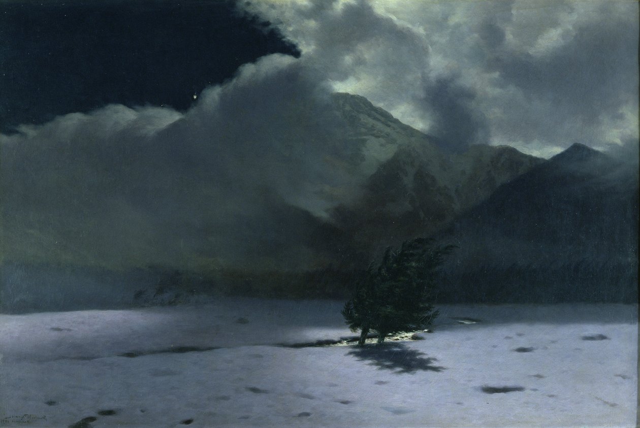 Vind i Tatrafjellene, 1895 av Stanislaw Ignacy Witkiewicz