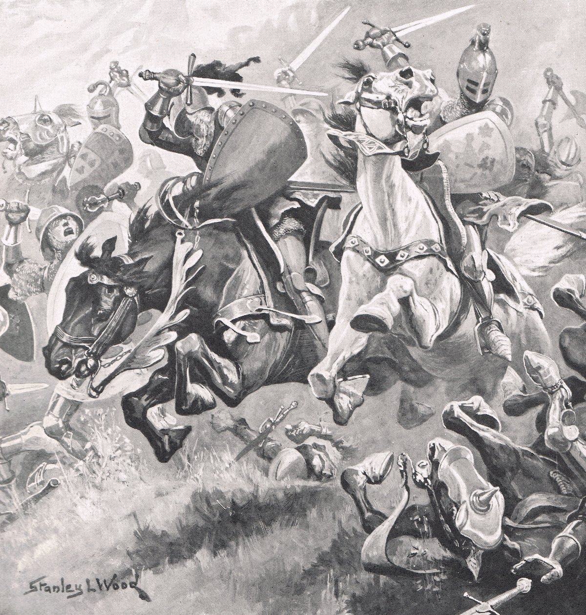 Slaget ved Shrewsbury, 21. juli 1403, illustrasjon fra 