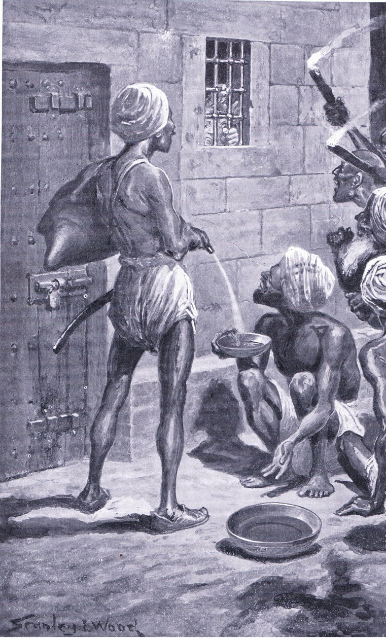 The Black Hole of Calcutta (1866-1928) (litho) av Stanley L. Wood
