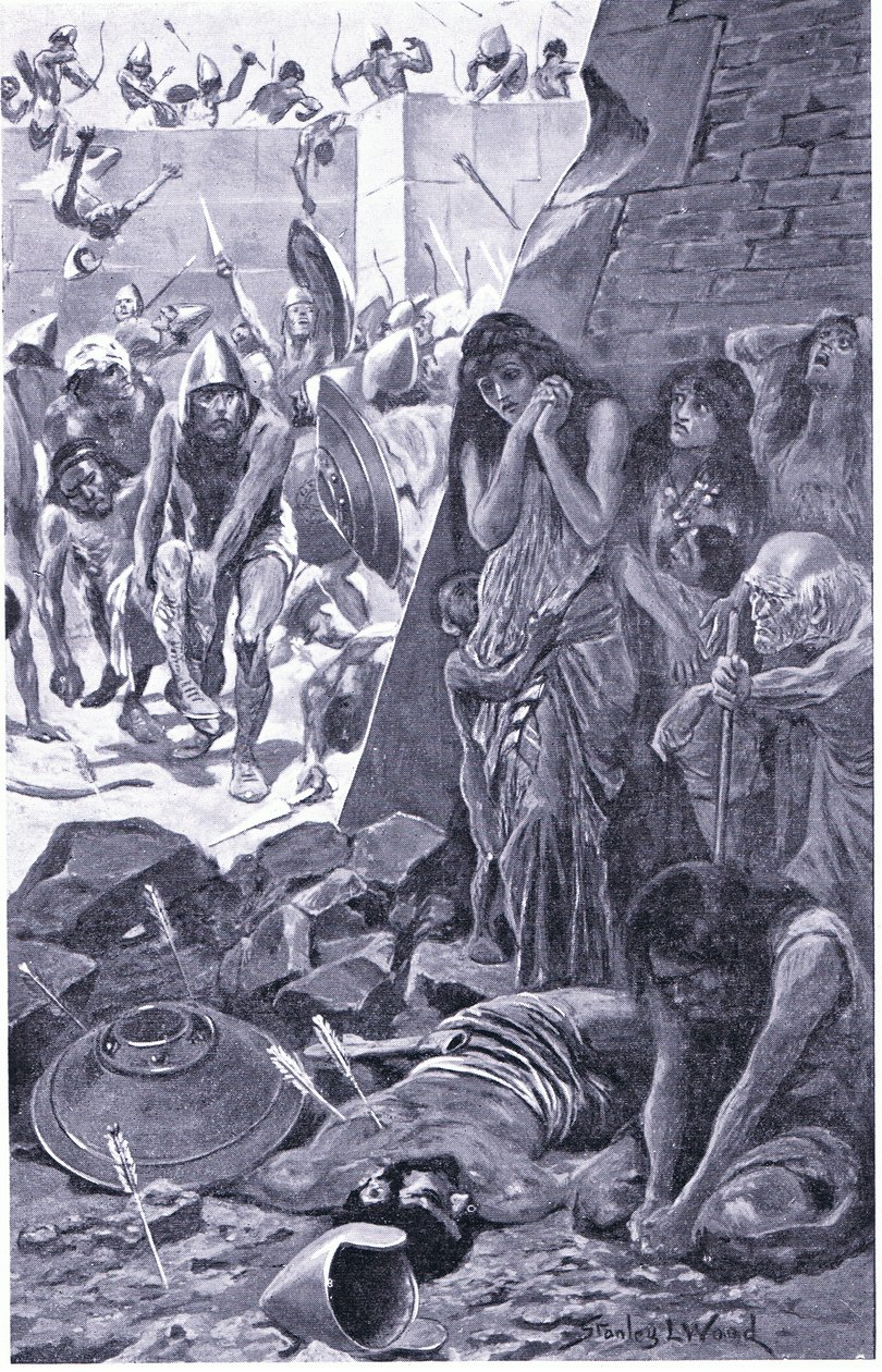 Tyr beleiret av Nebukadnesar av Babylon av Stanley L. Wood