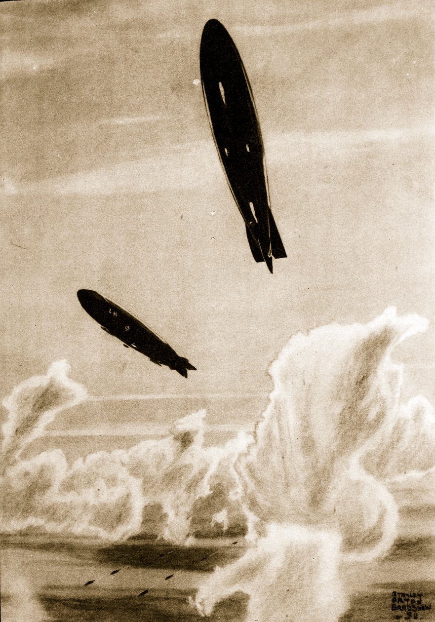 Zepps on North Sea Patrol, illustrasjon fra 
