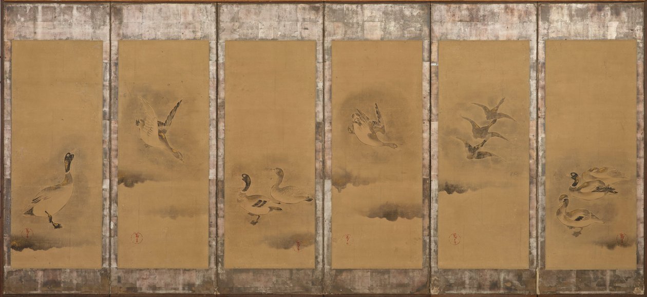 Villgås, Momoyama eller Edo-perioden, 1568-1615. av Sôtatsu