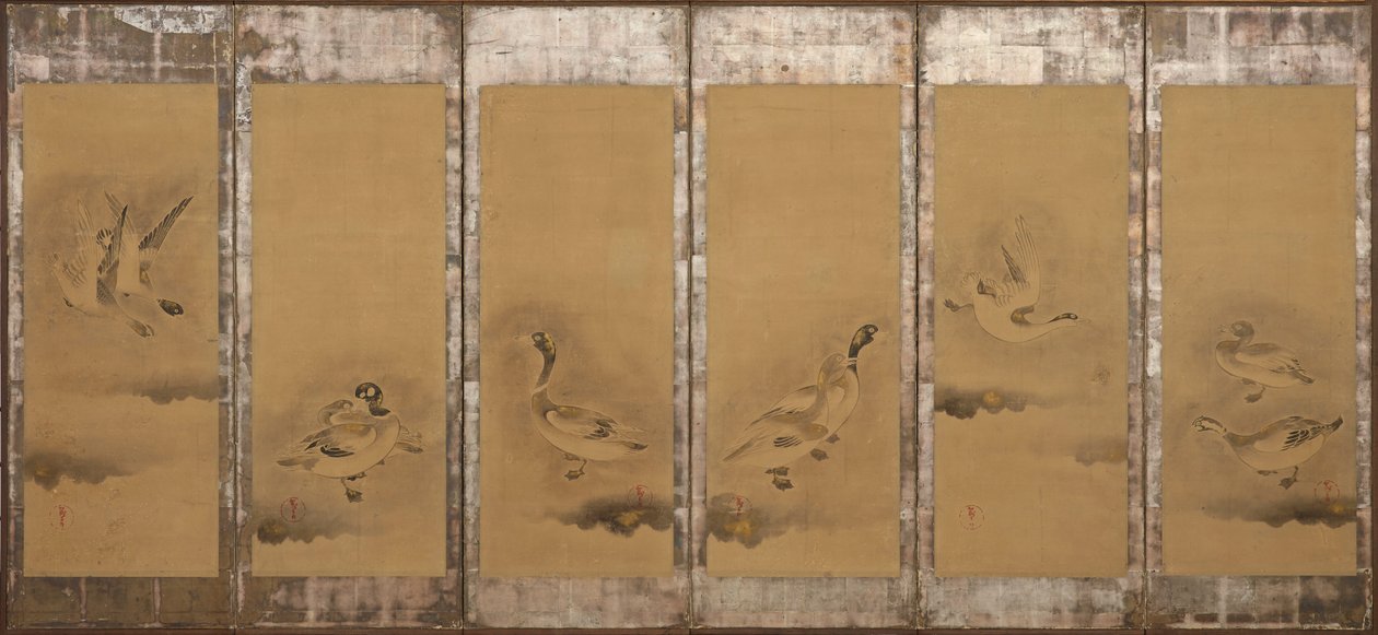 Villgås, Momoyama eller Edo-perioden, 1568-1640. av Sôtatsu