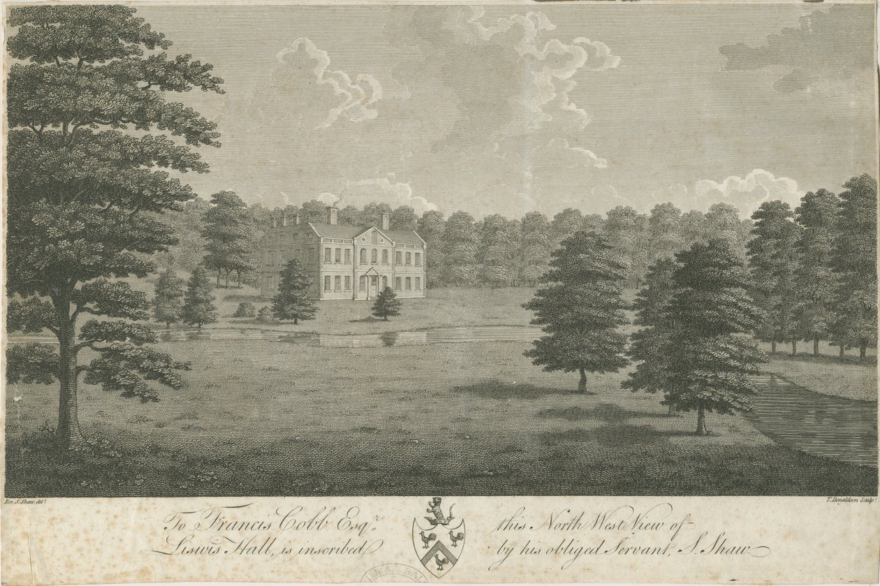 Lysways Hall: gravering, nd [1762-1802] (trykk) av Stebbing Shaw
