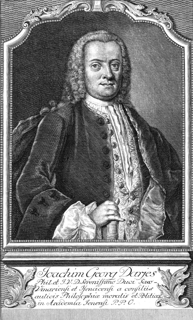 Gravering av Joachim Georg Darjes av Stecher F. T. Feller