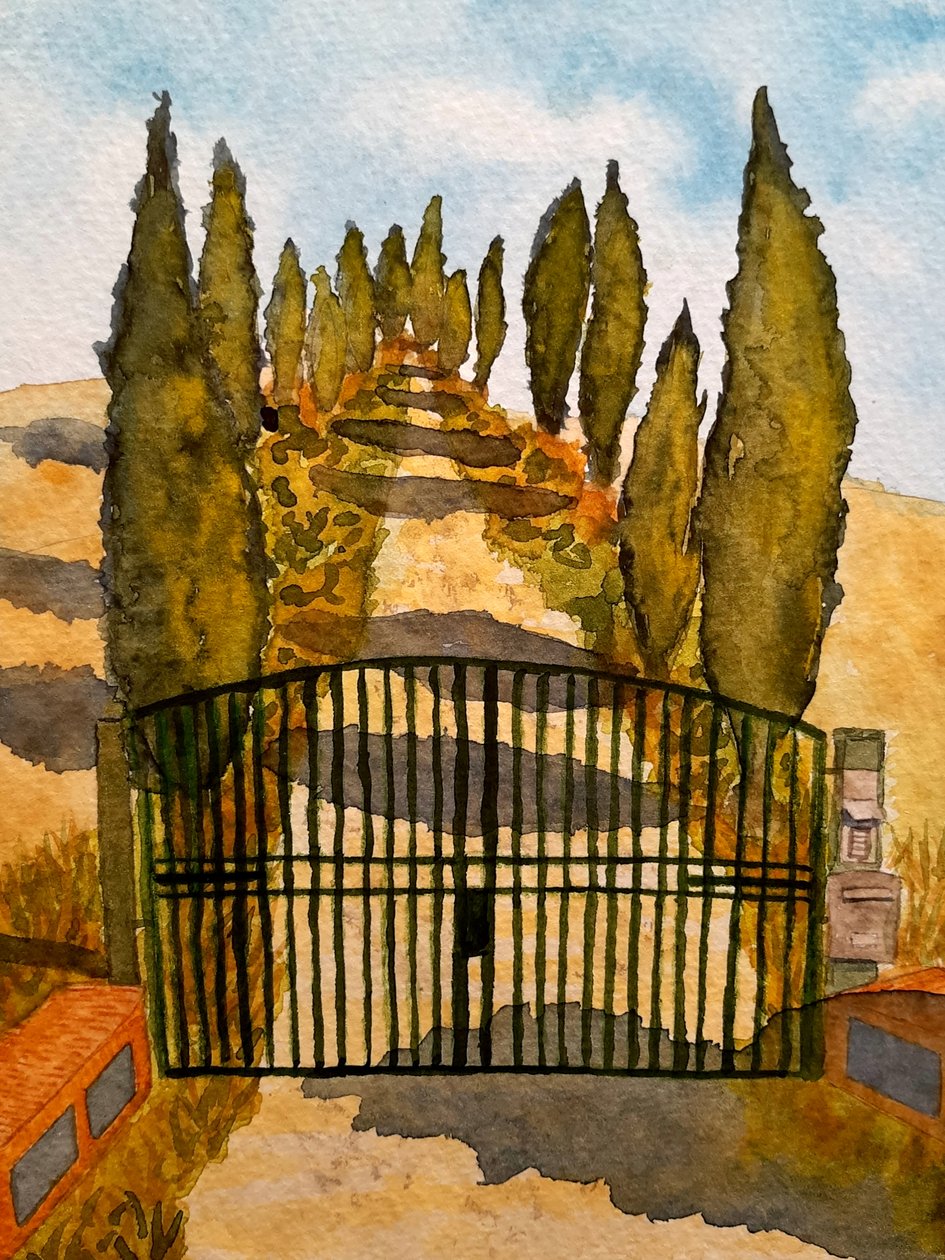 Toscana - Asciano av Steegs Art Karin