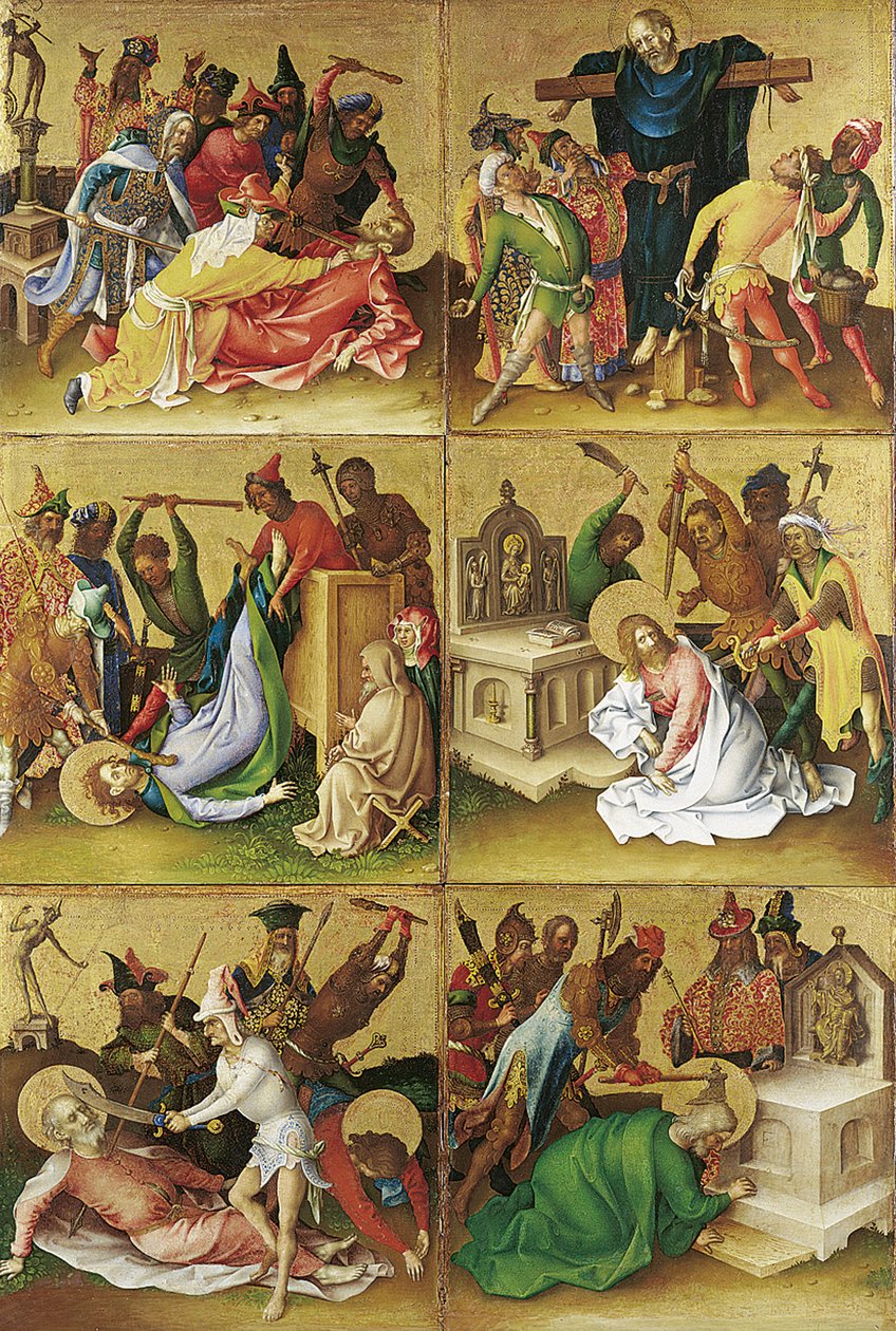 Apostlenes martyrium av Stefan Lochner