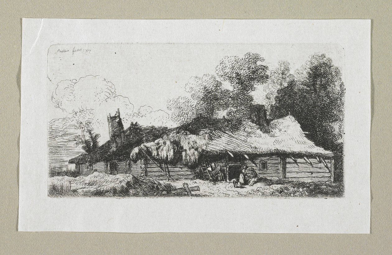 Landskap med polsk gård av Stefan Juliusz Norblin de la Gourdaine