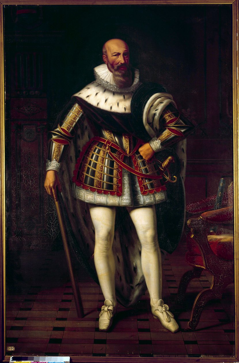 Portrett i full lengde av Maximilian de Bethune, Marquis de Rosny, hertug av Sully (1559-1641) Maleri av Sebastien Louis Norblin de la Gourdaine (1796-1884) av Stefan Juliusz Norblin de la Gourdaine