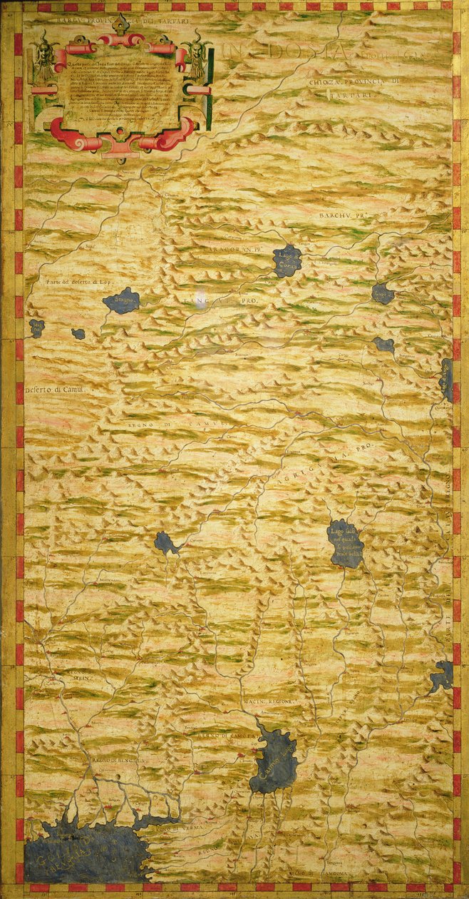 Kart over Tartary av Stefano Bonsignori