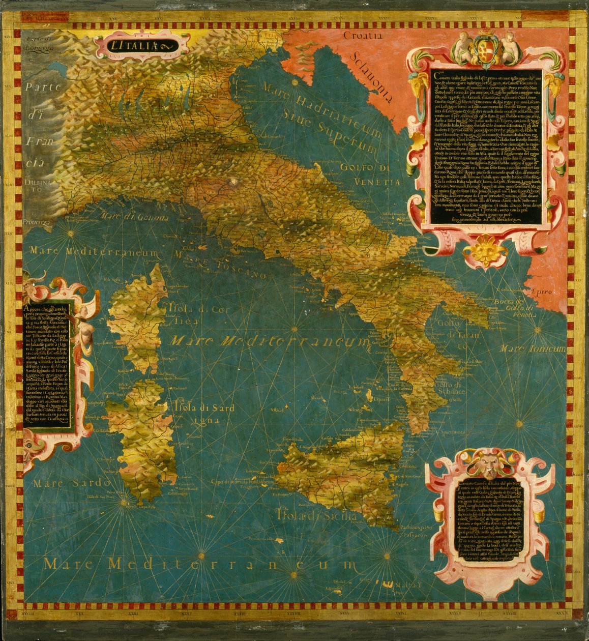 Italia av Stefano Bonsignori 1589