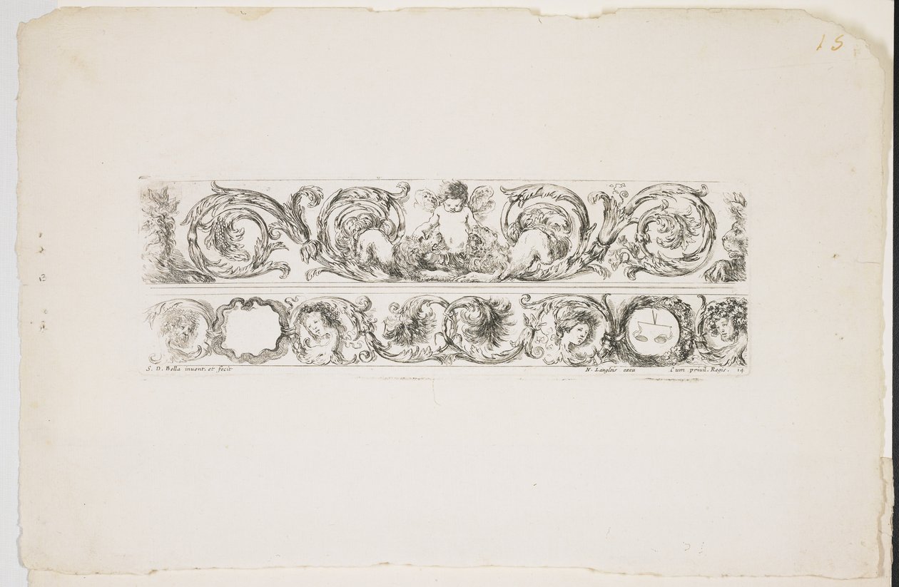 Plate 14 av Stefano della Bella