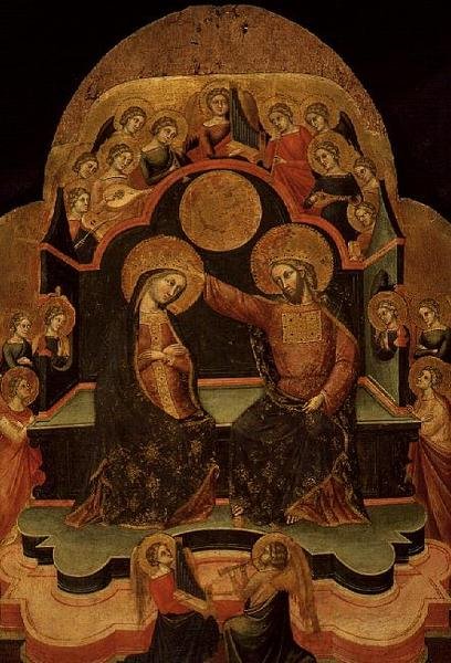 Jomfruens kroning (panel) av Stefano (fl.1353 81) Veneziano