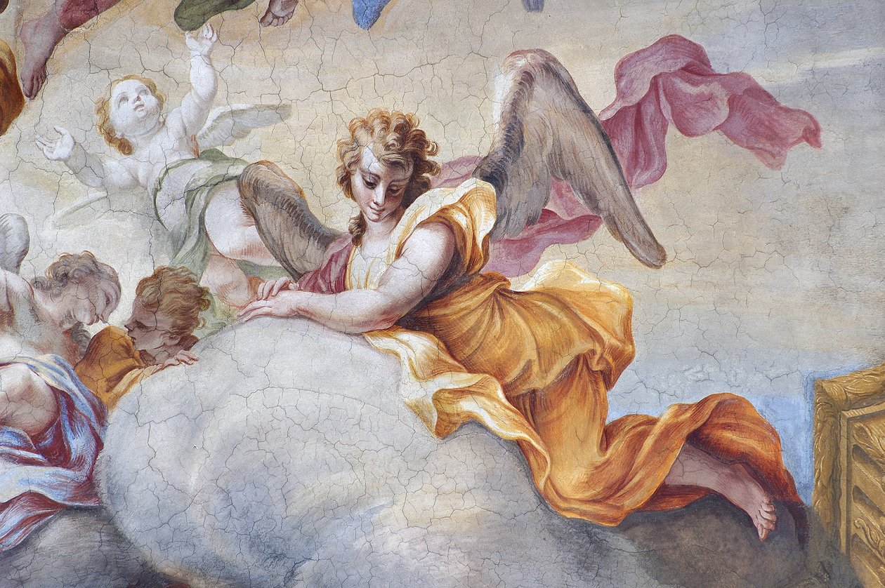 Engel, detalj fra Døperen Johannes herlighet av Stefano Maria Legnani