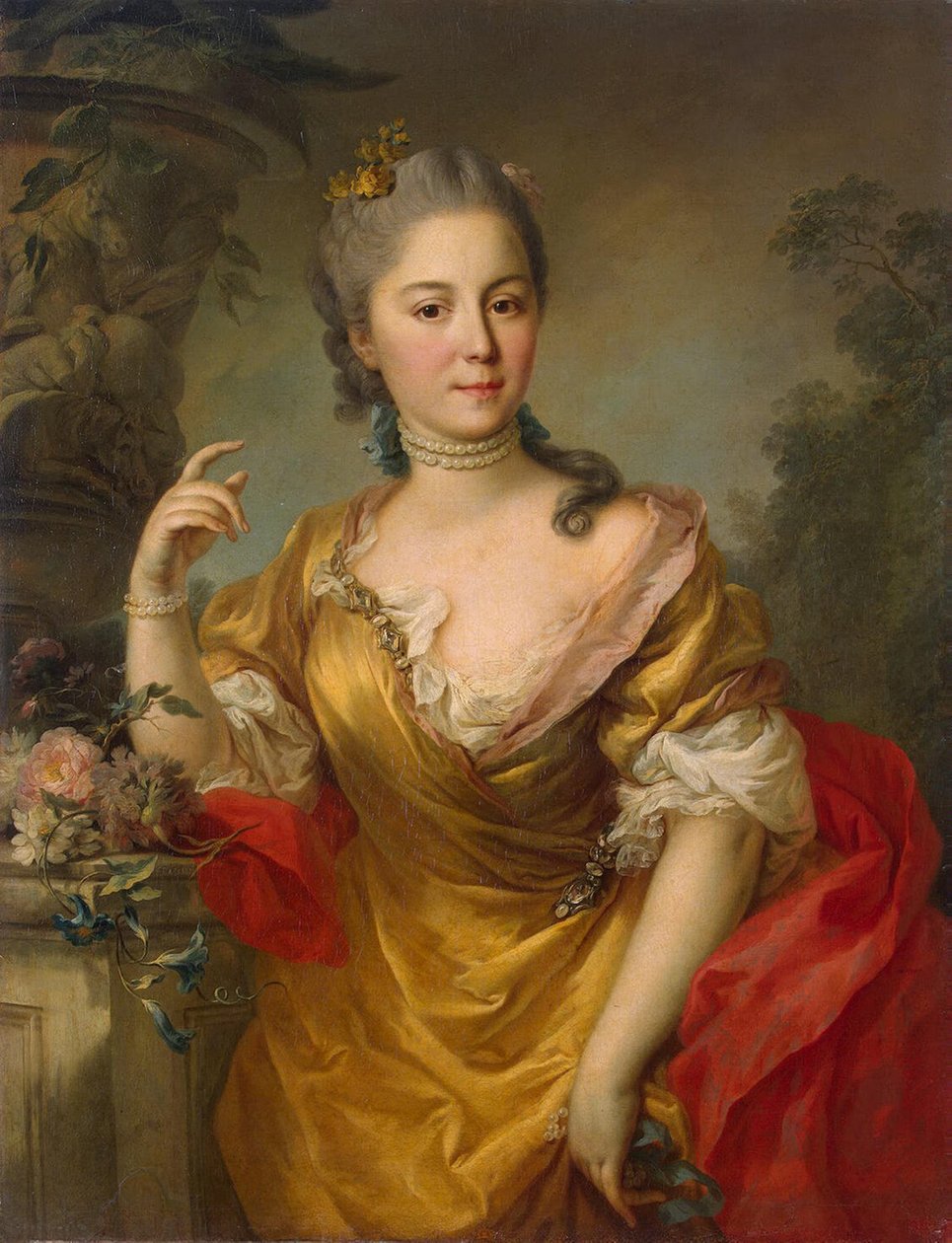 Portrett av grevinne Anna Alexandrovna Chernyshova, 1764 av Stefano Torelli