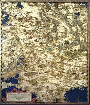 Kart over Russland fra det sekstende århundre, fra 