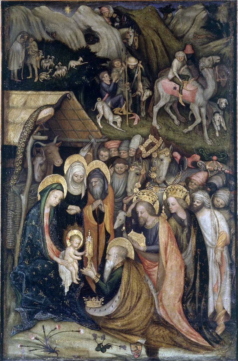Tilbedelse av magiene av Stefano da Verona