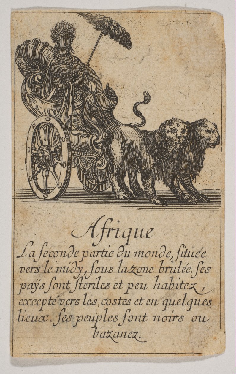 Afrika, 1644. av Stefano della Bella
