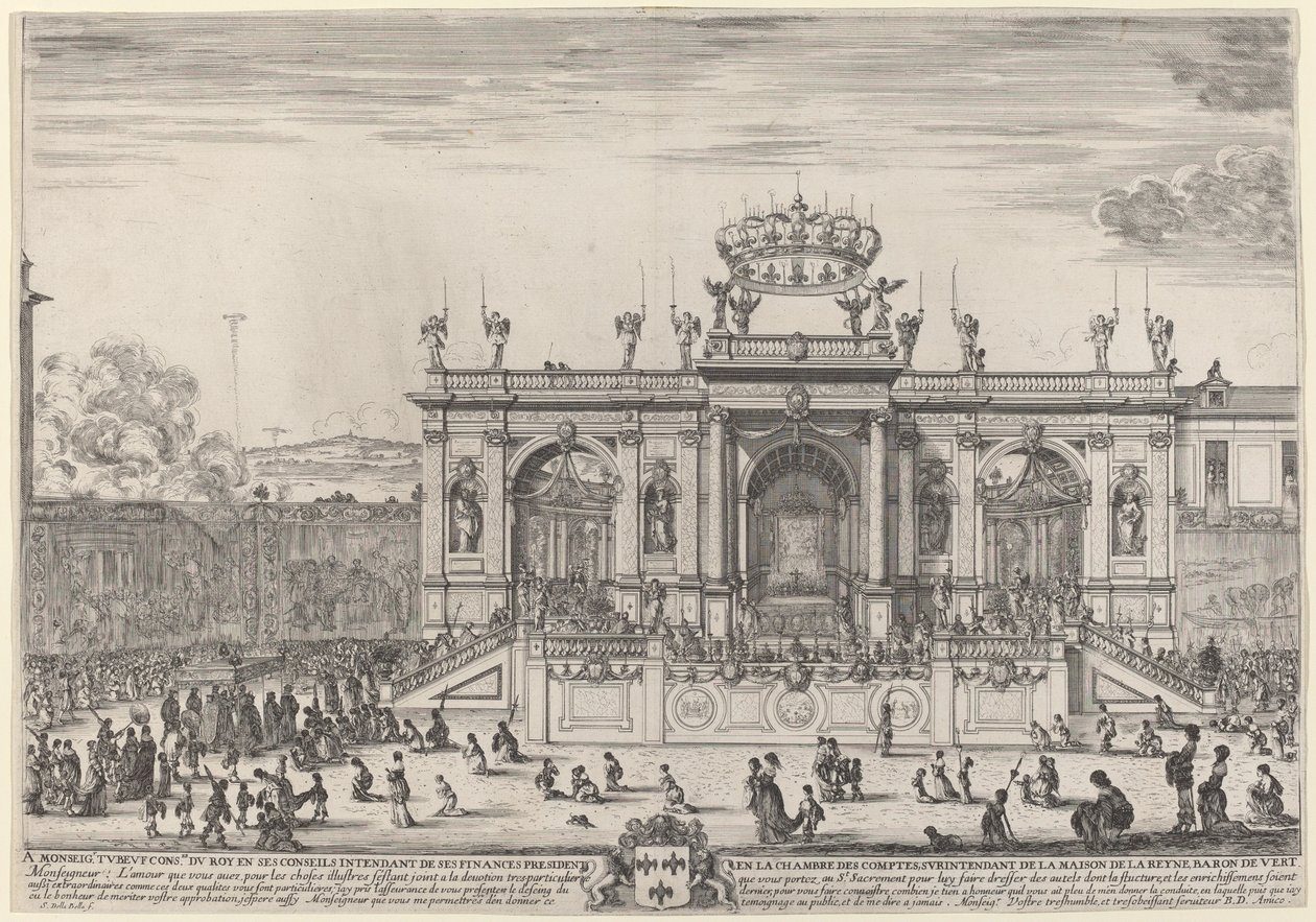Alter for Corpus Christi-dagen, sannsynligvis 1648. av Stefano della Bella