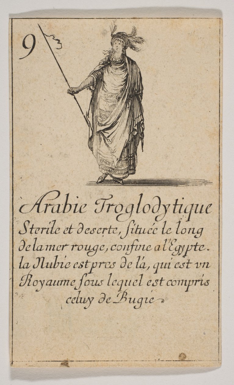 Troglodytic Arabia, 1644. av Stefano della Bella