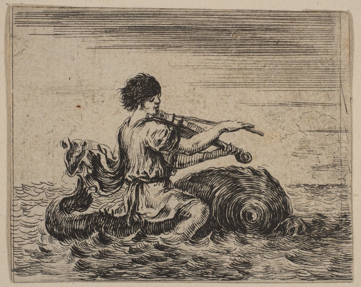 Arion, fra Game of Mythology Game of Mythology, 1644. av Stefano della Bella