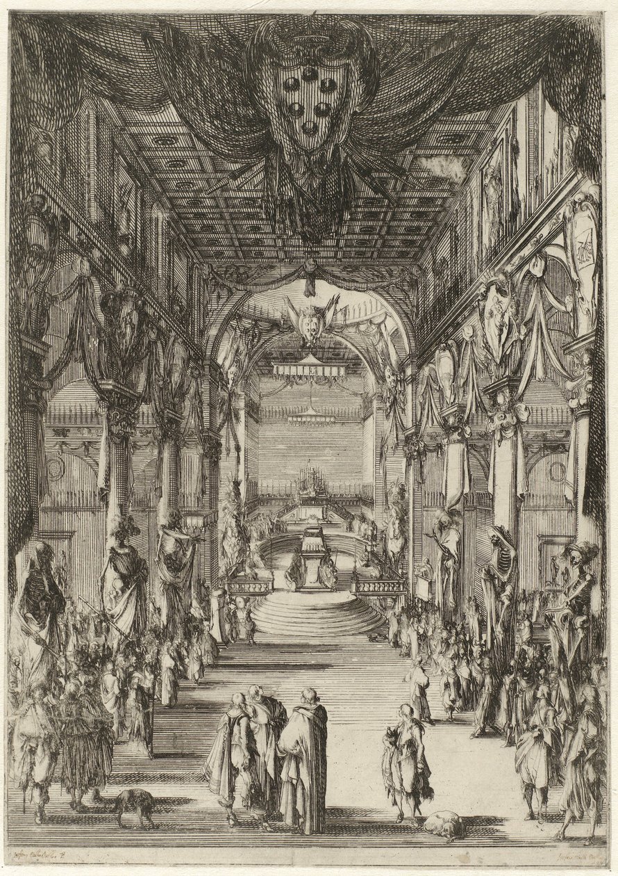 Begravelse til Francesco II de' Medici av Stefano della Bella
