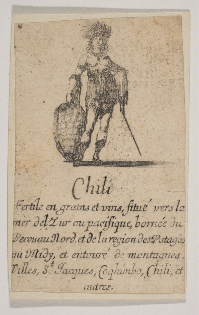 Chile, fra Game of Geography Game of Geography, 1644. av Stefano della Bella