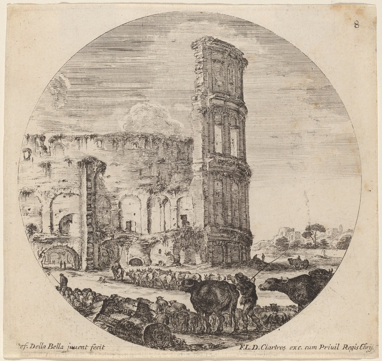Colosseum, 1646. av Stefano della Bella