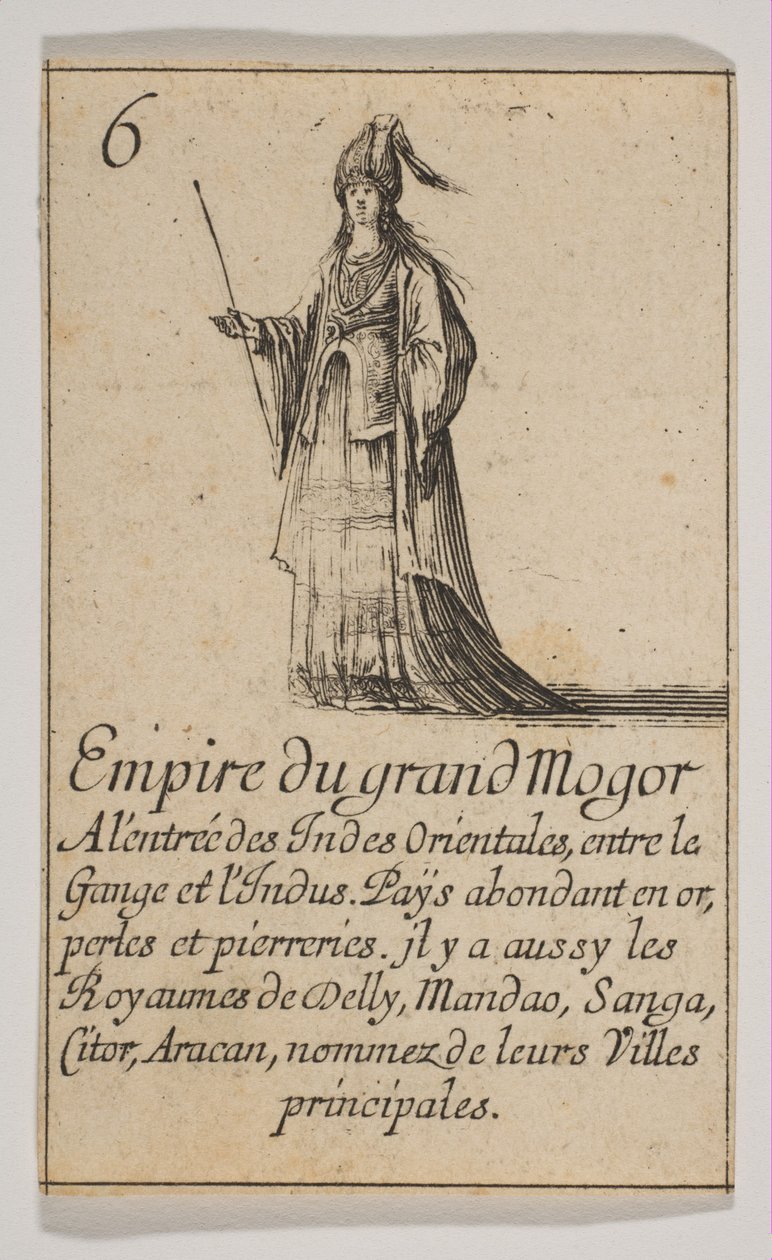 Empire du grand Mogor, 1644. av Stefano della Bella