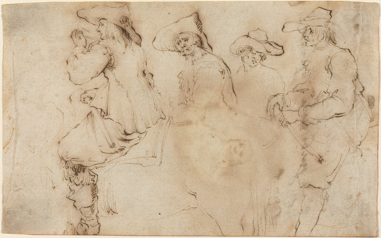 Fire ryttere, 162730. av Stefano della Bella
