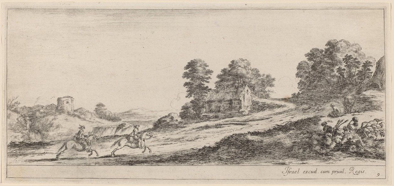Galopperende ryttere, i eller før 1647. av Stefano della Bella