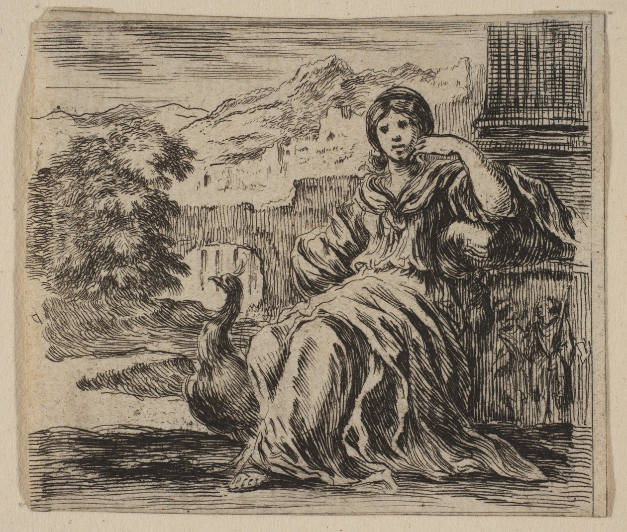Juno, fra Game of Mythology Game of Mythology, 1644. av Stefano della Bella