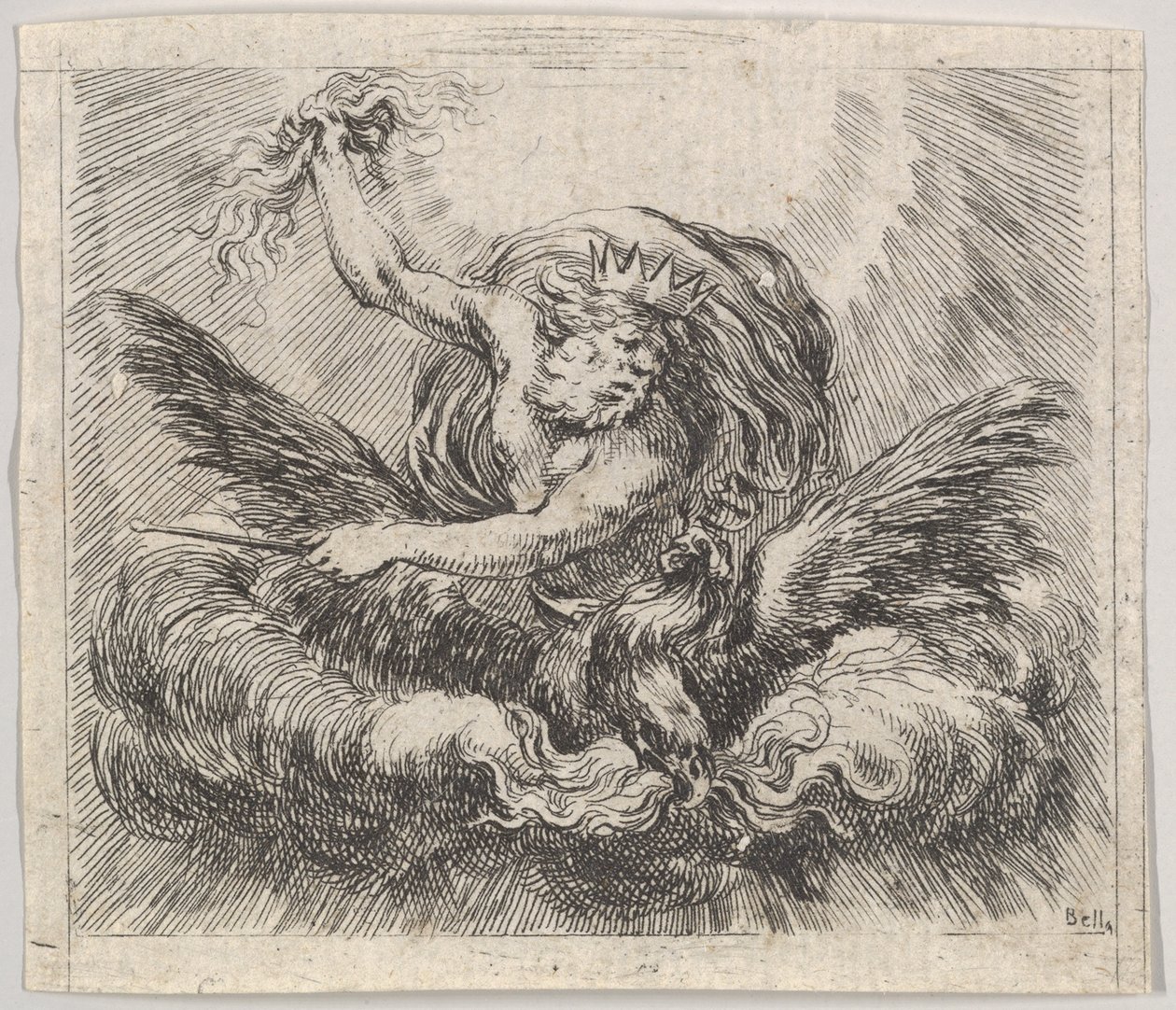 Jupiter, fra Game of Mythology Game of Mythology, 1644. av Stefano della Bella
