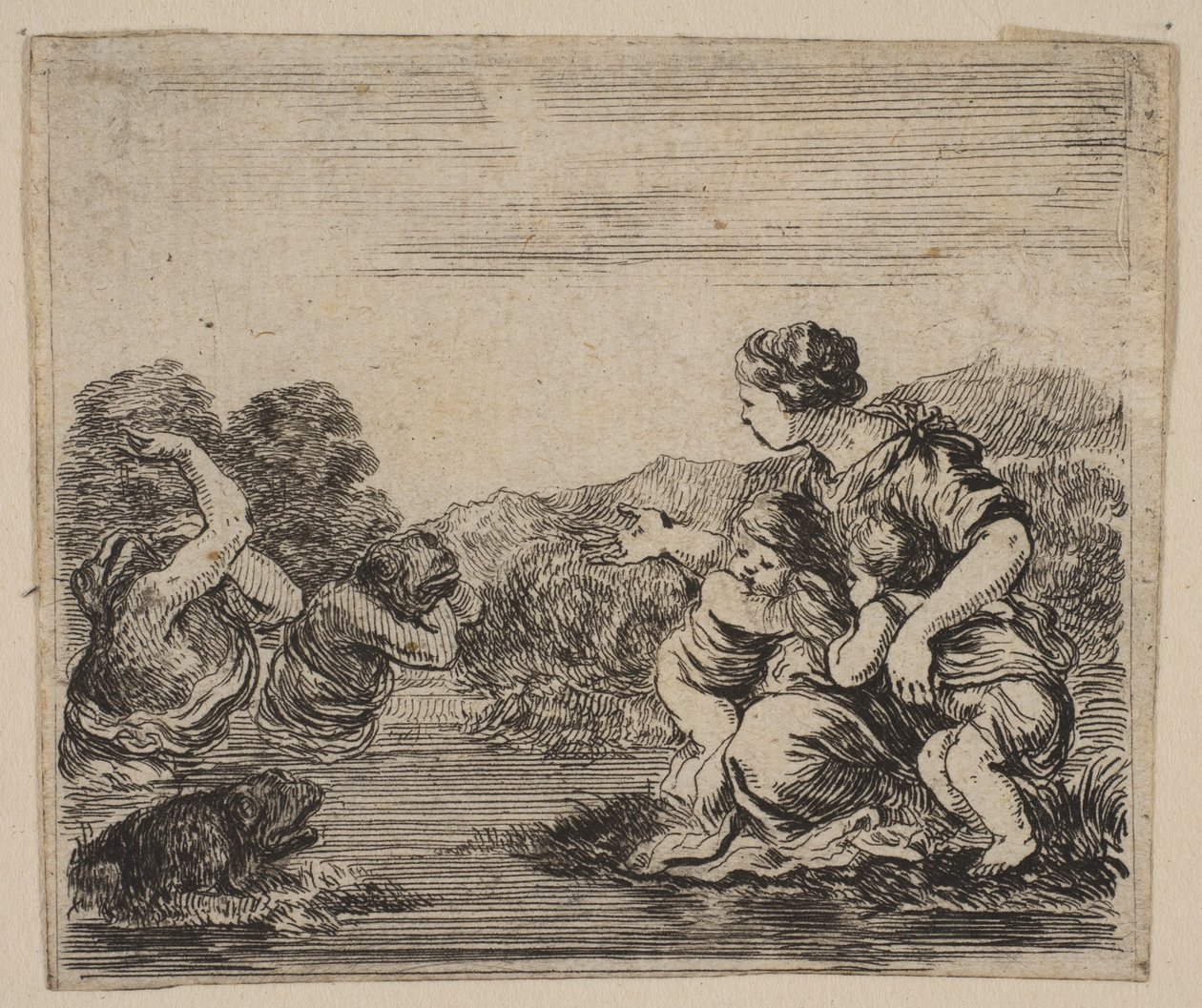 Latona, fra Game of Mythology Game of Mythology, 1644. av Stefano della Bella
