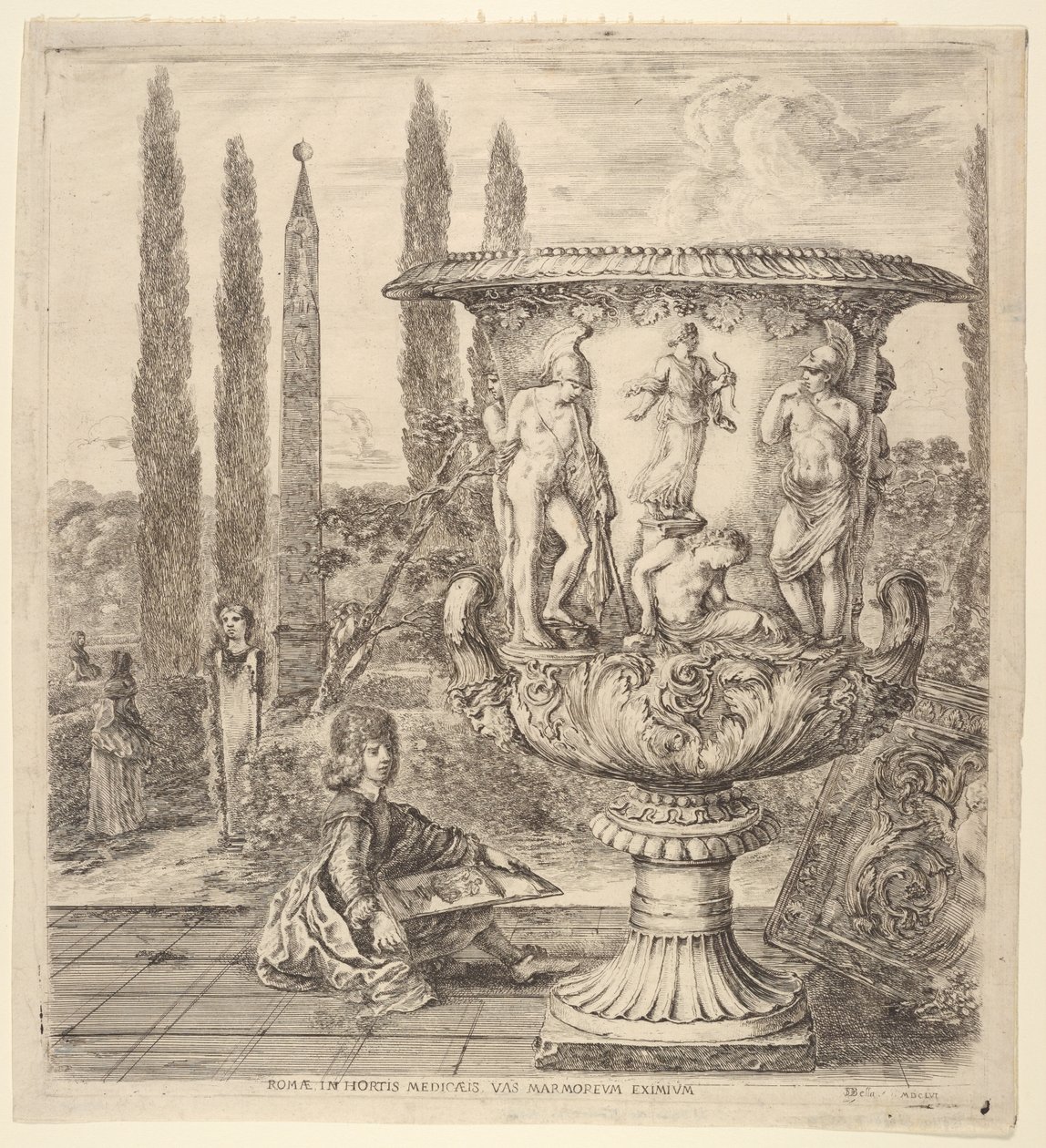 Le vase de Medicis av Stefano della Bella