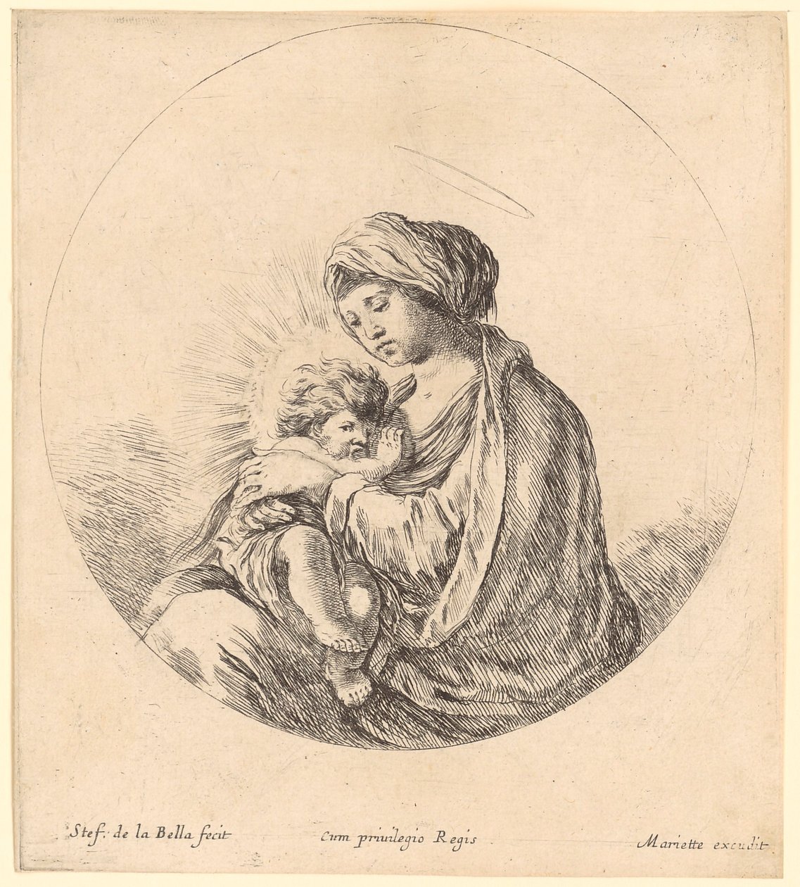Maria med barnet av Stefano della Bella