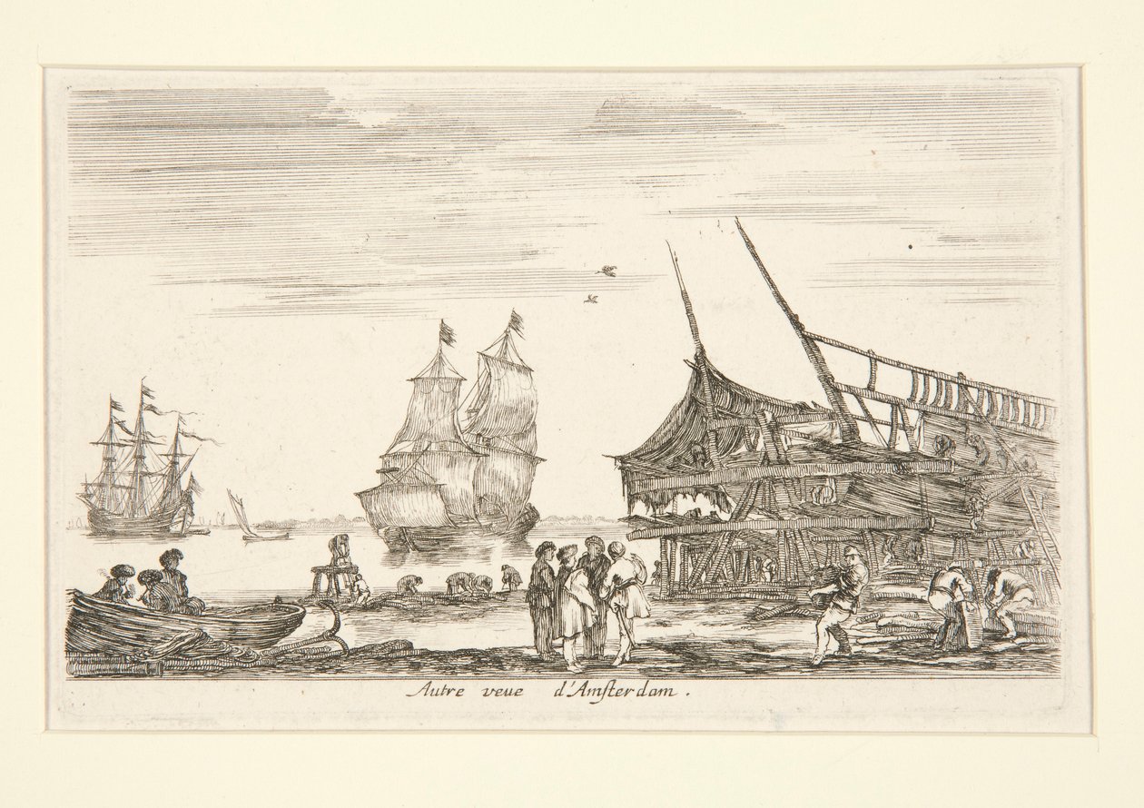 Annen utsikt over Amsterdam ( av Stefano della Bella