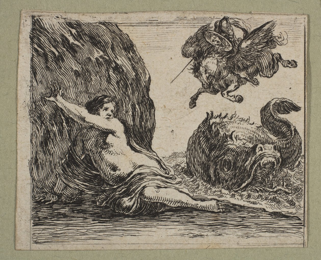 Perseus og Andromeda, 1644. av Stefano della Bella