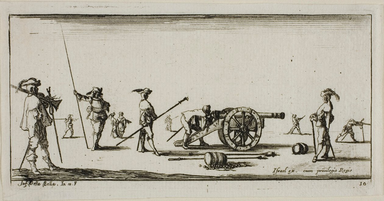 Plate Ten from Drawings of Several Movements by Soldiers   1282432   no       norwegian Successfully Translated  Original: Young man arranging irises in a vase Translat: Young man arranging irises in a vase 1288106 no norwegian Successfully Translated Orig av Stefano della Bella