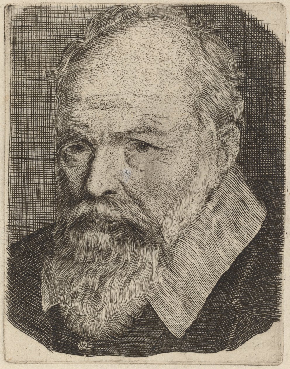 Portrett av en mann. av Stefano della Bella